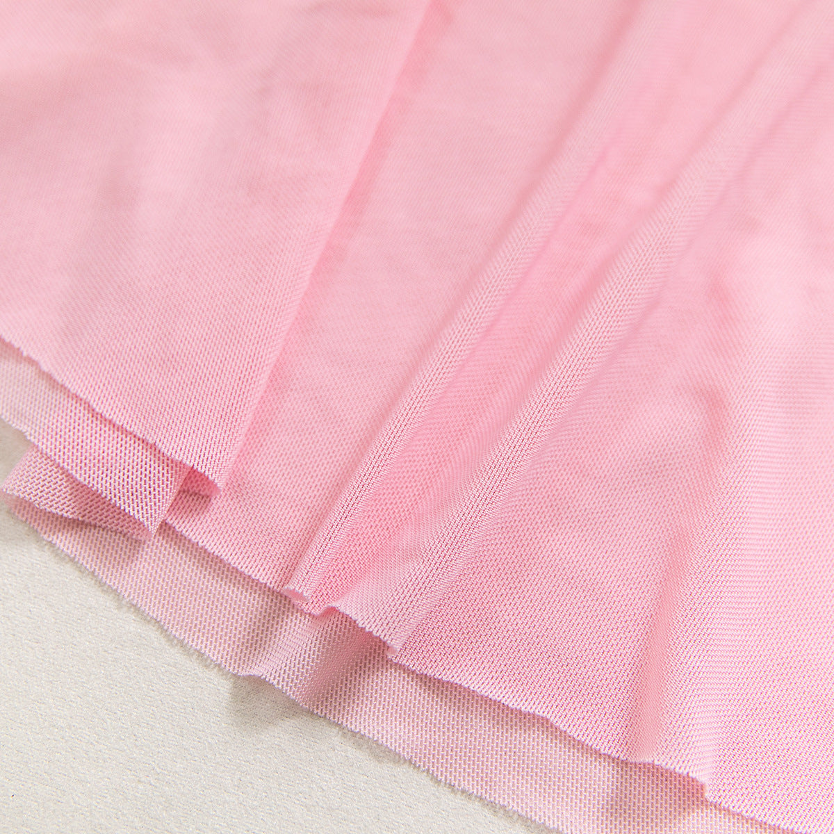 Mesh Sheer Embroidered Babydoll Dress - detail view 17