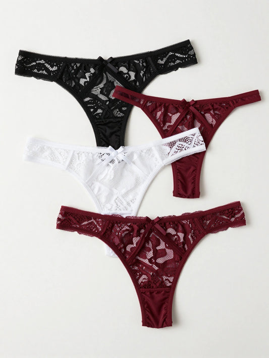 Lace Thong Set of 3