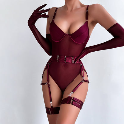 3-Piece Set Lace-Up Lingerie - detail view 12
