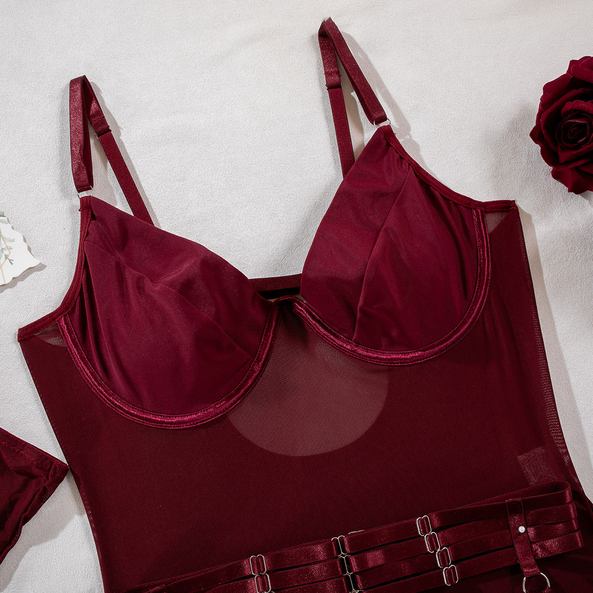 3-Piece Set Lace-Up Lingerie - detail view 41