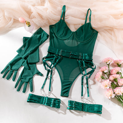 3-Piece Set Lace-Up Lingerie - detail view 49