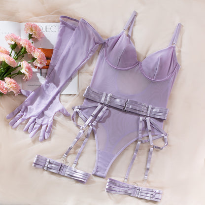 3-Piece Set Lace-Up Lingerie - detail view 59