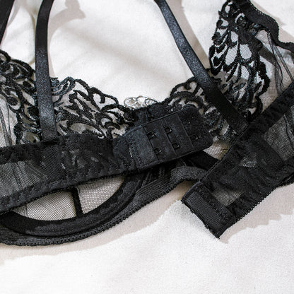 4-Piece Set Chain Embroidered Lingerie - detail view 47