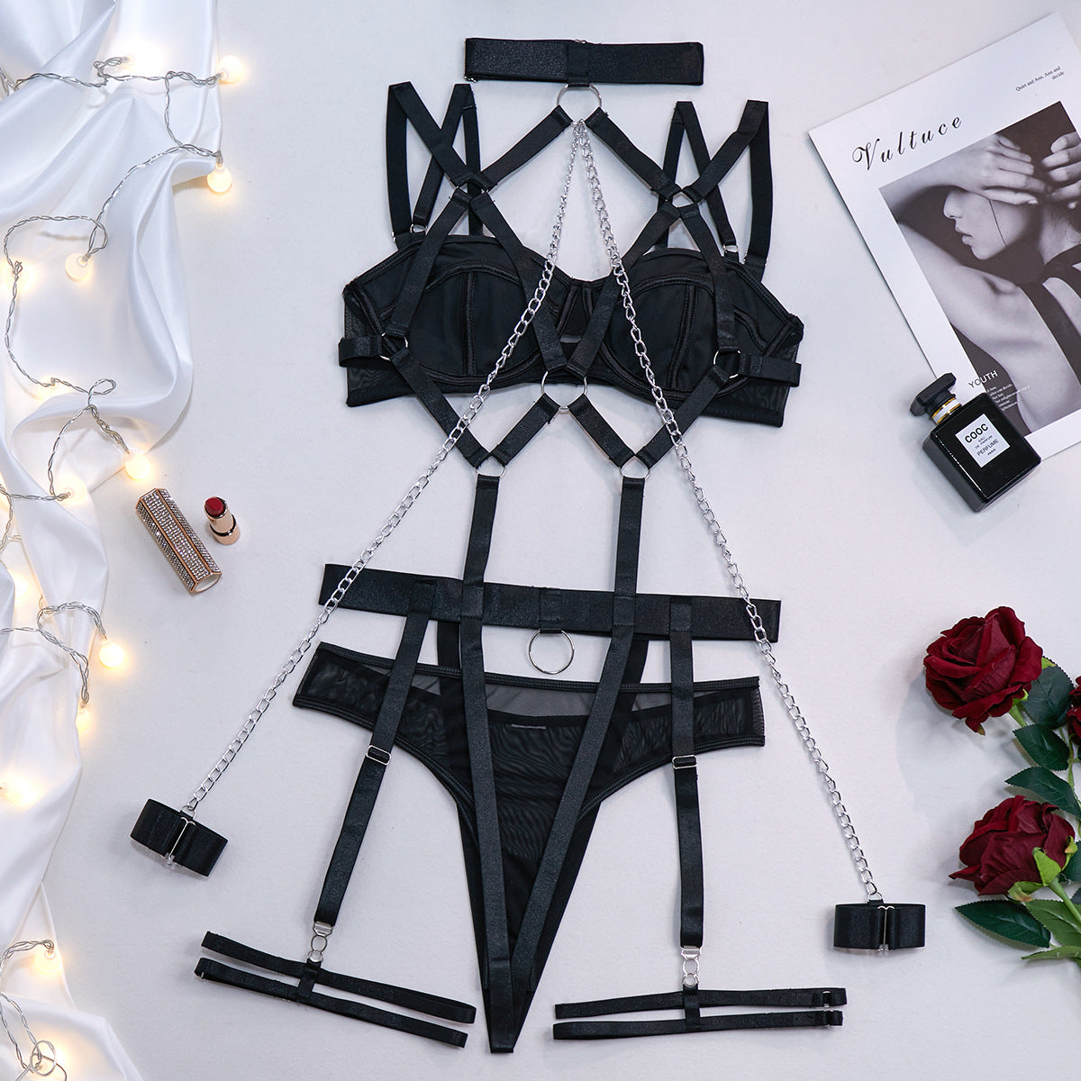 4-Piece Set Chain Lingerie - detail view 24