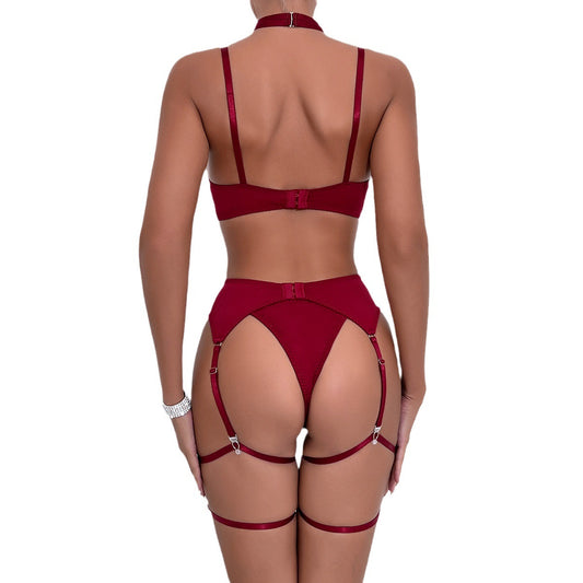 SoftRevel 4-Piece Set Garter Belt Push-Up - close-up detail