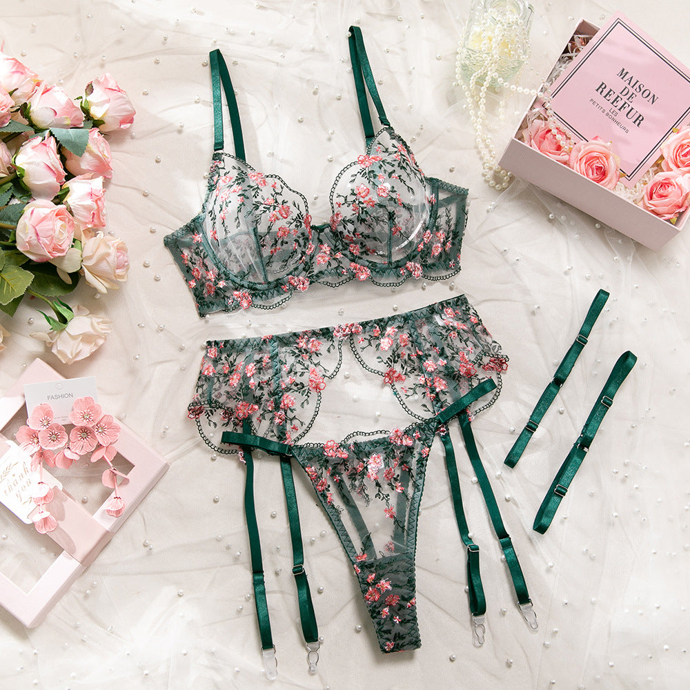 SoftRevel Sheer Mesh 4-Piece Set Bra - detail view 3