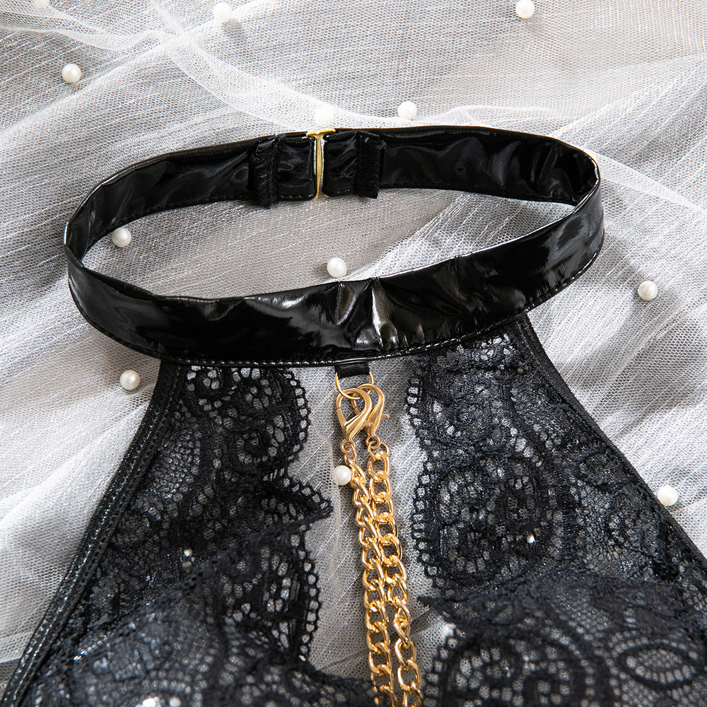 Black Lace Bodysuit Lingerie Set - detail view 14