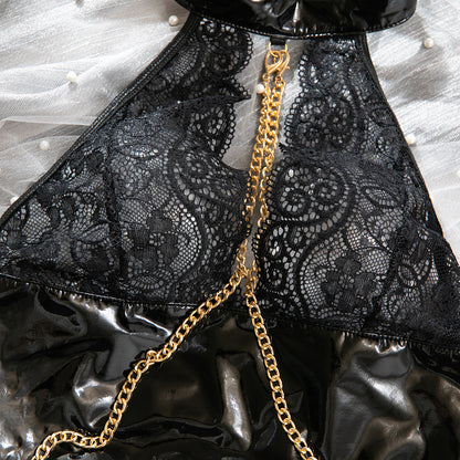 Black Lace Bodysuit Lingerie Set - detail view 16