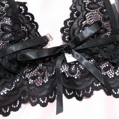 Black Lace Bra Set Lingerie - detail view 16