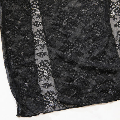 Black Lace Mesh Plus Size Lingerie - detail view 15