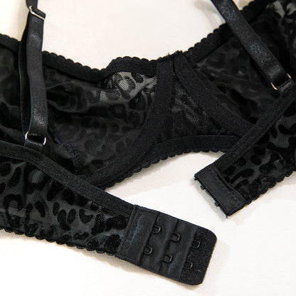 Black Sheer Push-Up Lingerie Set - detail view 19