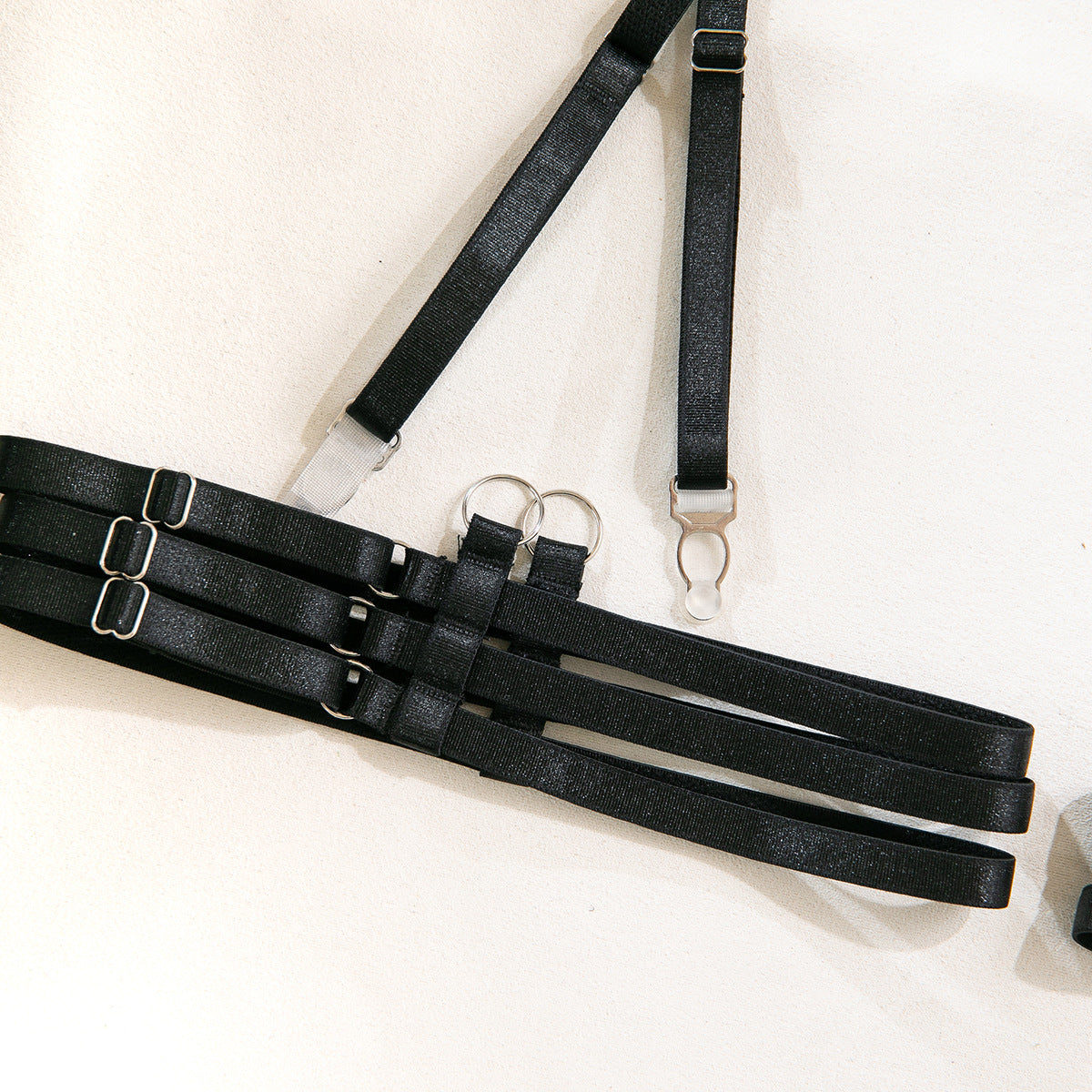 Black Sheer Push-Up Lingerie Set - detail view 20
