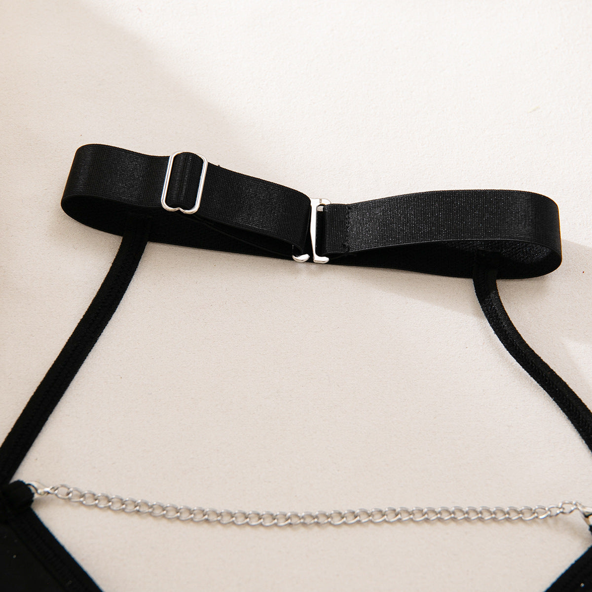 Halter Backless Chain Lingerie Set - detail view 14