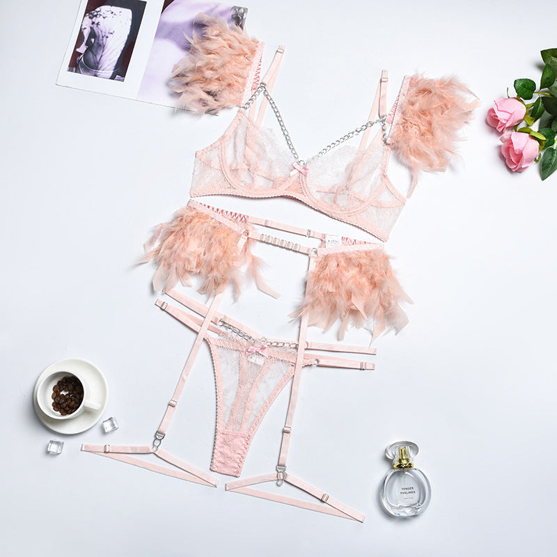 SoftRevel Lace 3-Piece Set Chain Lingerie - view 8