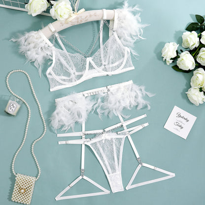 Lace 3-Piece Set Chain Lingerie - detail view 37