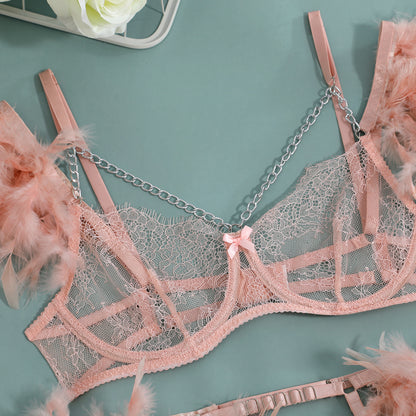 Lace 3-Piece Set Chain Lingerie - detail view 50