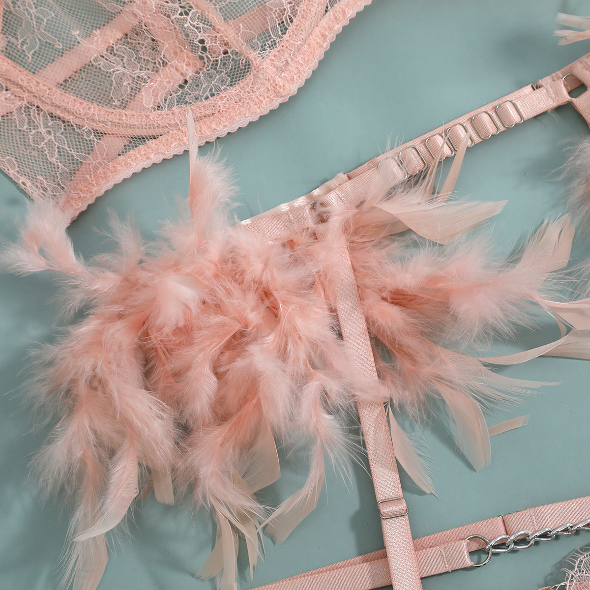 Lace 3-Piece Set Chain Lingerie - detail view 54