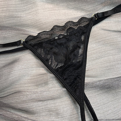Lace 3-Piece Set Halter Lingerie - detail view 33