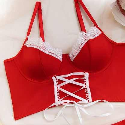 Lace 4-Piece Set Lace-Up Lingerie - detail view 33