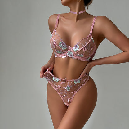 Lace Bra Set Push-Up Lingerie - detail view 5