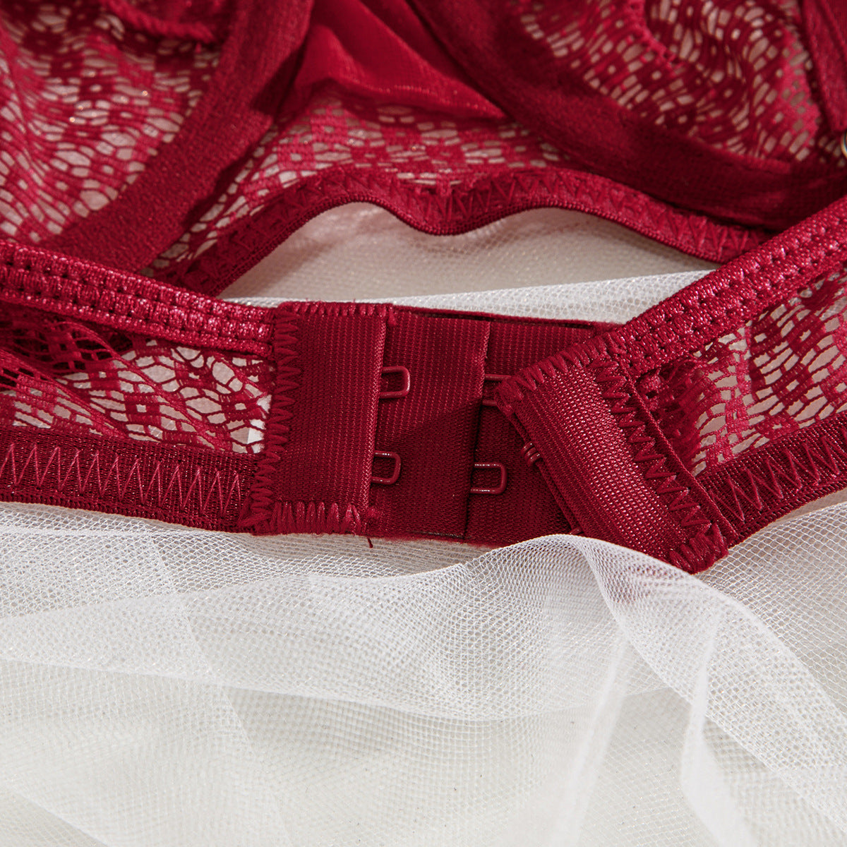 Lace Eyelash 4-Piece Set Lingerie - detail view 49