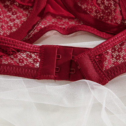 Lace Eyelash 4-Piece Set Lingerie - detail view 49