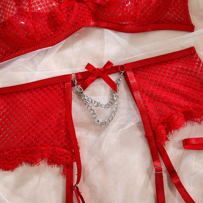 Lace Eyelash 4-Piece Set Lingerie - detail view 77