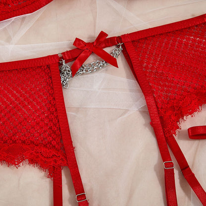 Lace Eyelash 4-Piece Set Lingerie - detail view 80