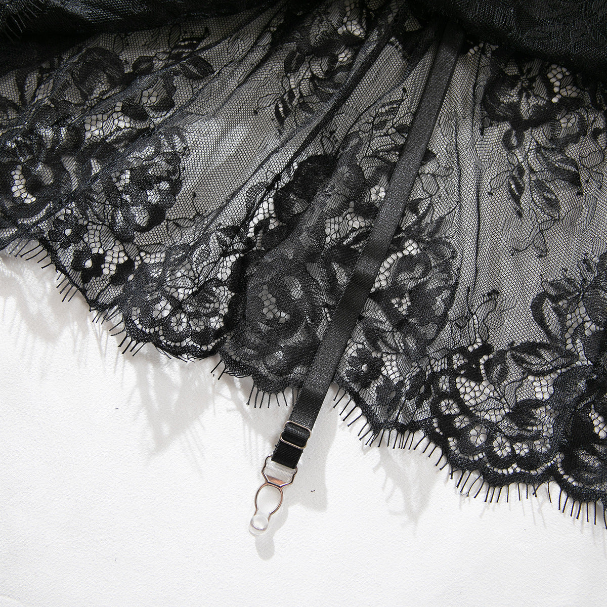 Lace Faux Leather 3-Piece Set Lingerie - detail view 16