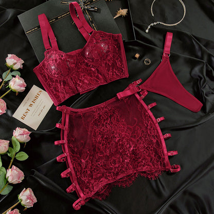 SoftRevel Lace Lingerie Set - flat lay