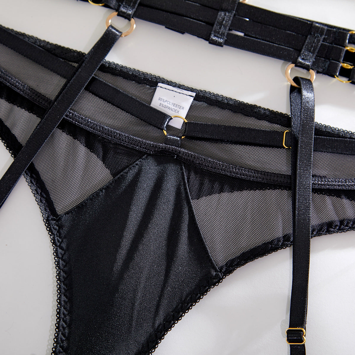 Lace Mesh 4-Piece Set Lingerie - detail view 14