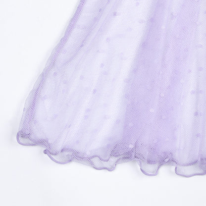 Lace Mesh Babydoll Dress - detail view 21