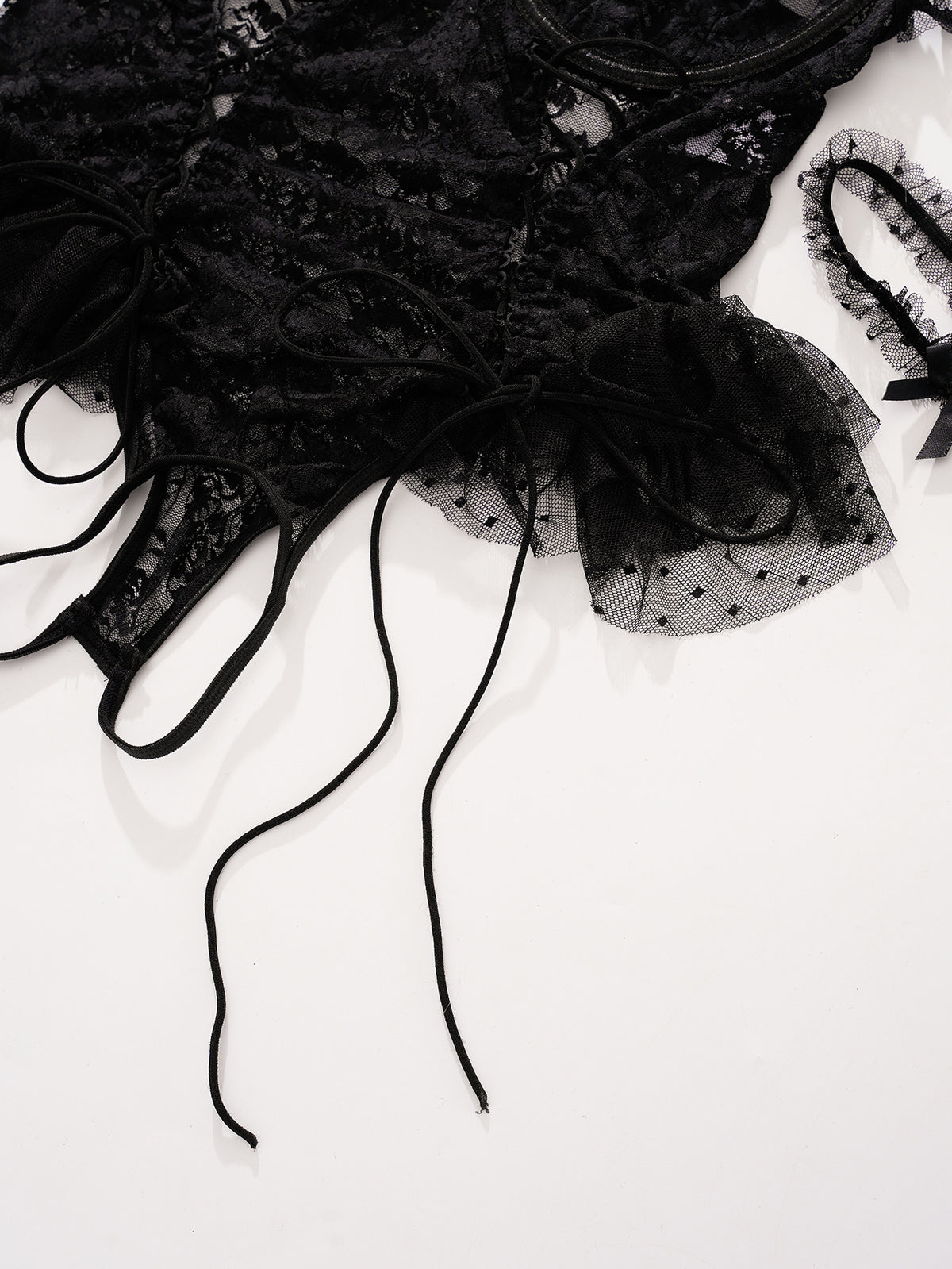 Lace Mesh Bodysuit Plus Size Lingerie - detail view 18