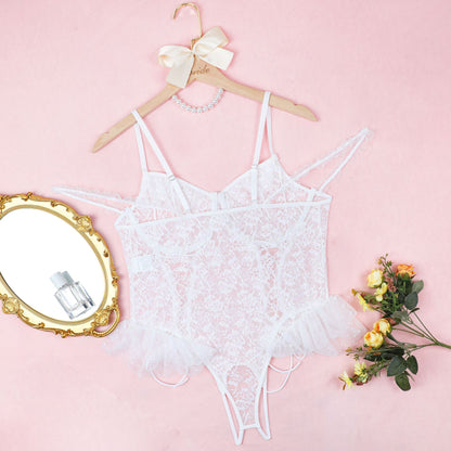 Lace Mesh Bodysuit Plus Size Lingerie - detail view 22