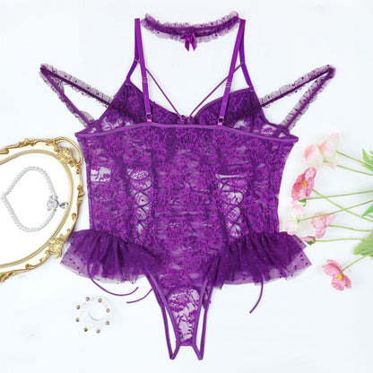 Lace Mesh Bodysuit Plus Size Lingerie - detail view 28