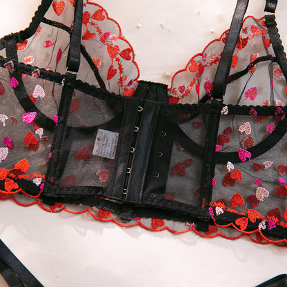 Lace Mesh Bra Set Lingerie - detail view 14