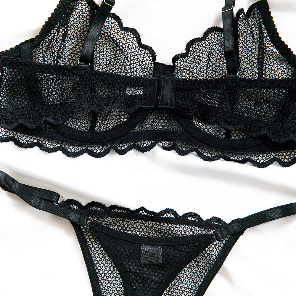 Lace Mesh Bra Set Lingerie - detail view 35