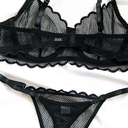 Lace Mesh Bra Set Lingerie - detail view 35