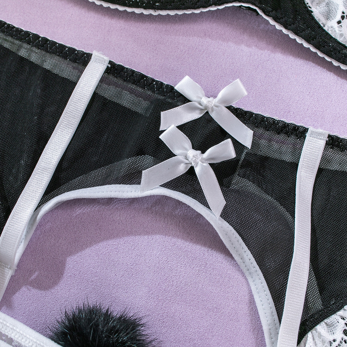 Lace Mesh Bra Set Lingerie - detail view 38