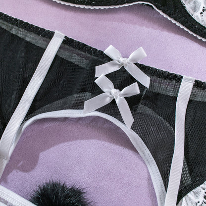 Lace Mesh Bra Set Lingerie - detail view 38