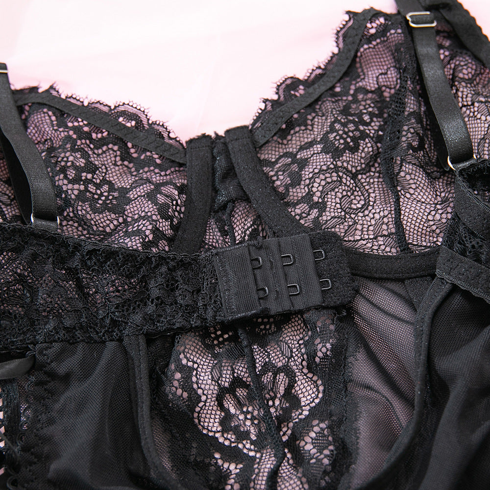 Lace Push-Up Underwire Bodysuit - detail view 15