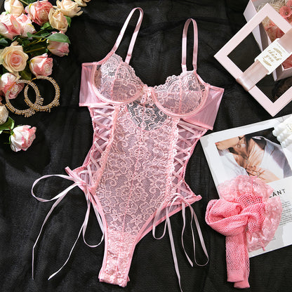 SoftRevel Lace Shapewear Bodysuit Lace-Up - view 8