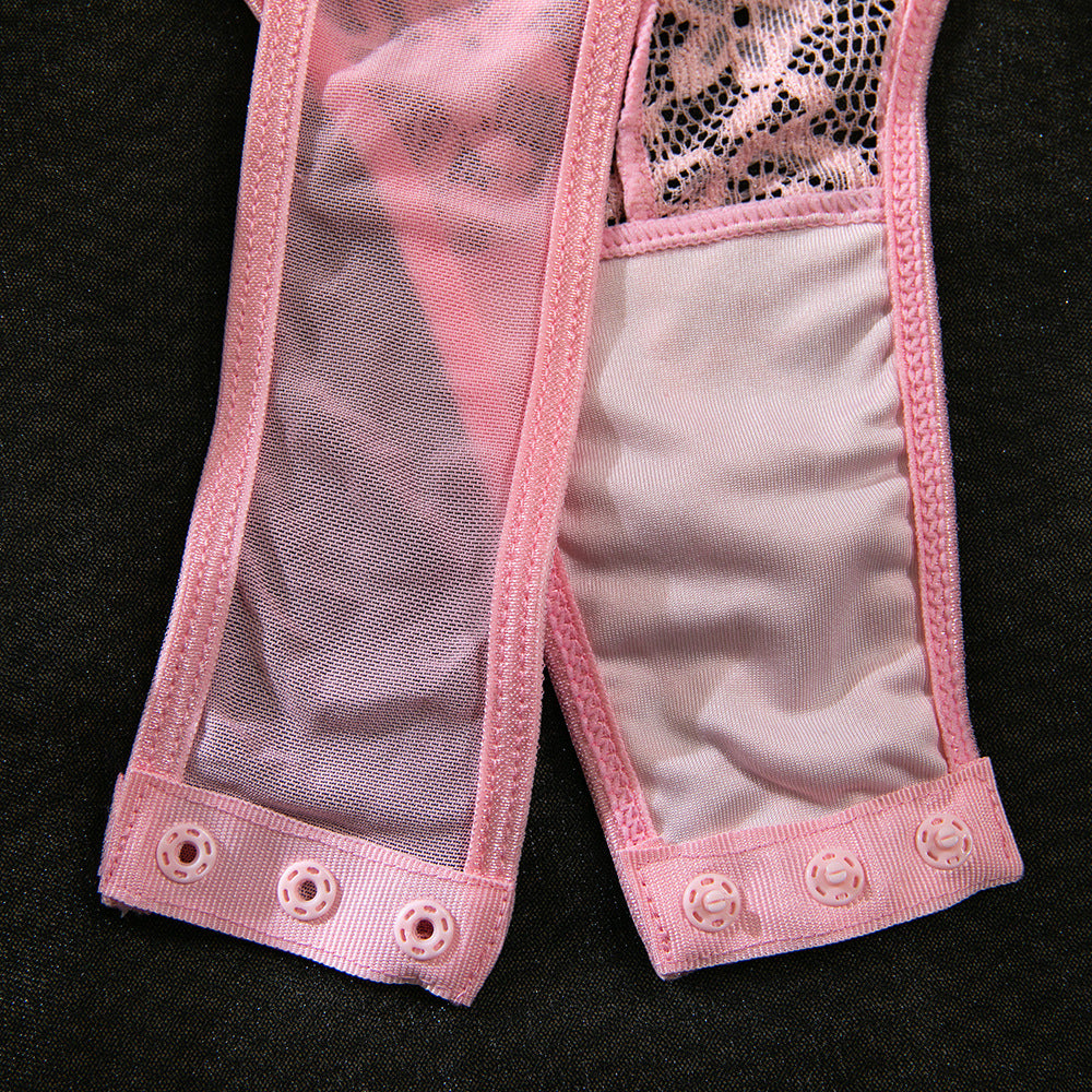 Lace Shapewear Bodysuit Lace-Up - detail view 39