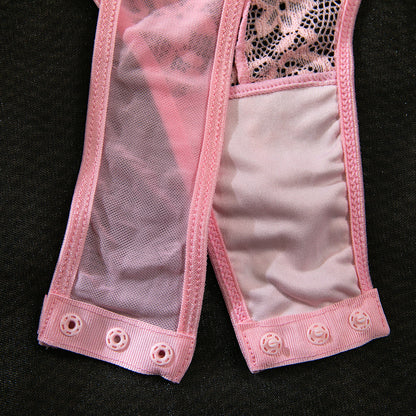 Lace Shapewear Bodysuit Lace-Up - detail view 39