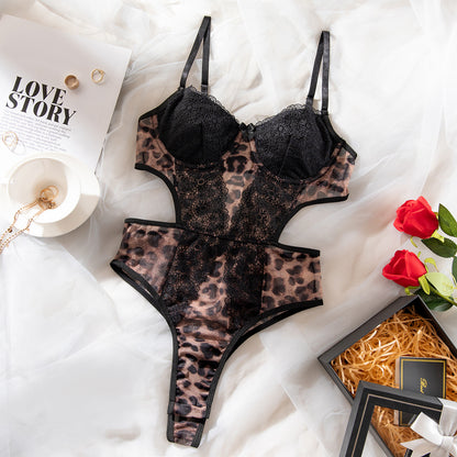 SoftRevel Lace Shapewear Bodysuit Push-Up - flat lay