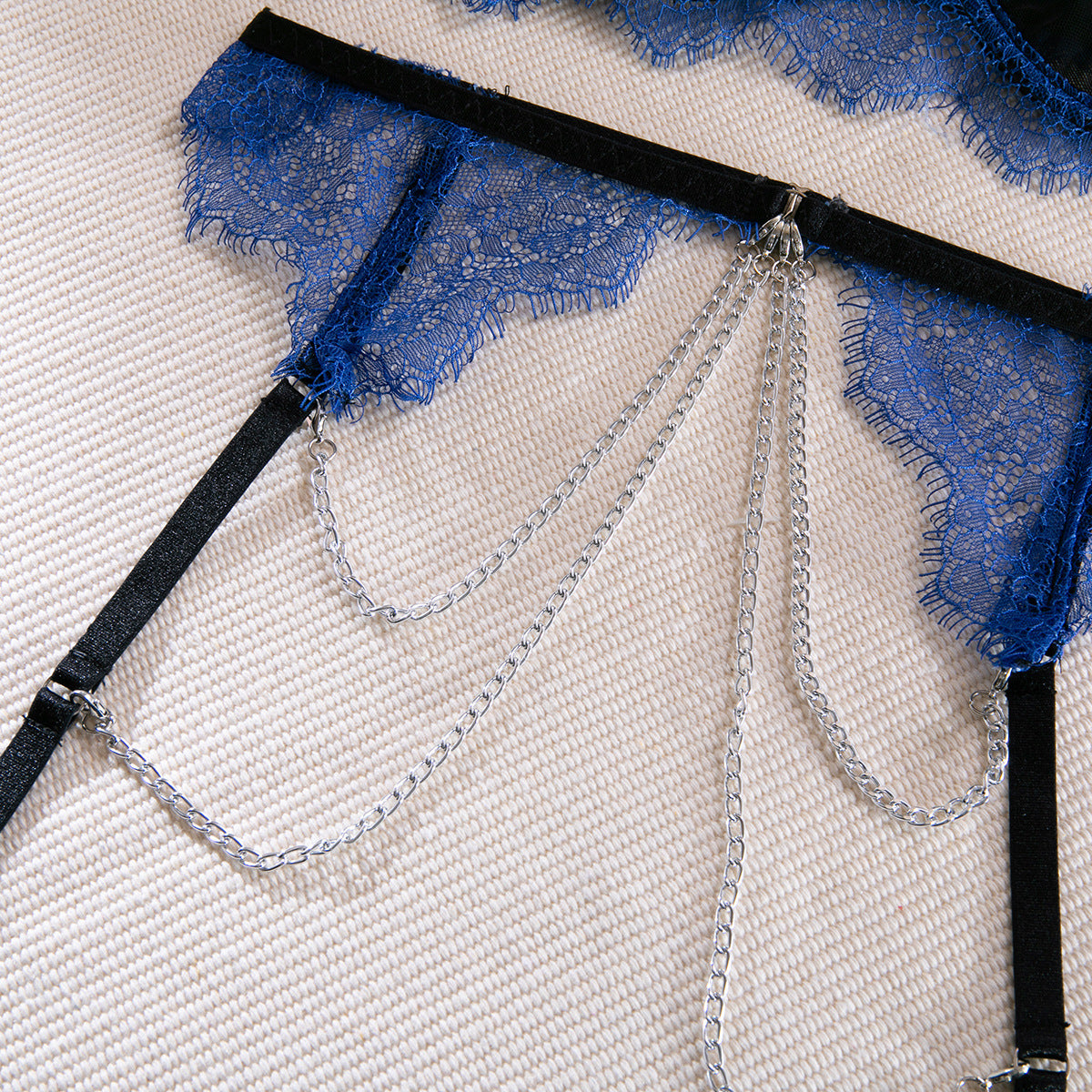 Lace Sheer Mesh 3-Piece Set Lingerie - detail view 16