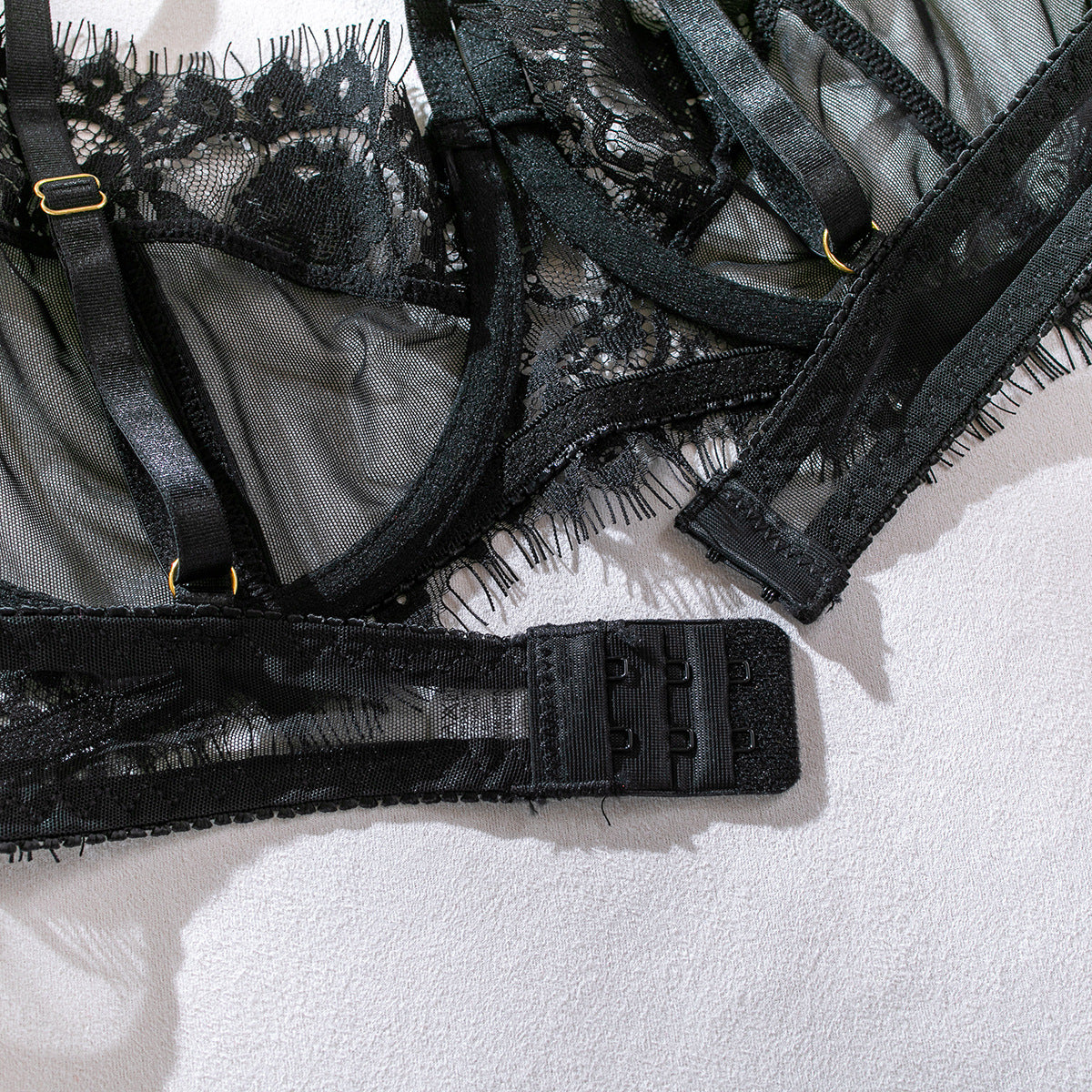 Lace Sheer Mesh 3-Piece Set Lingerie - detail view 29
