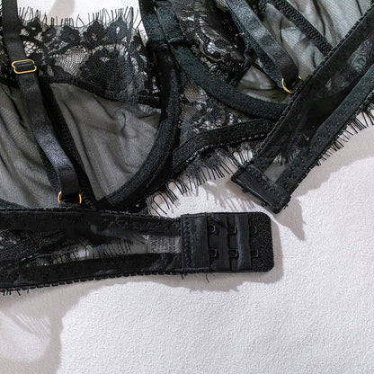 Lace Sheer Mesh 3-Piece Set Lingerie - detail view 29