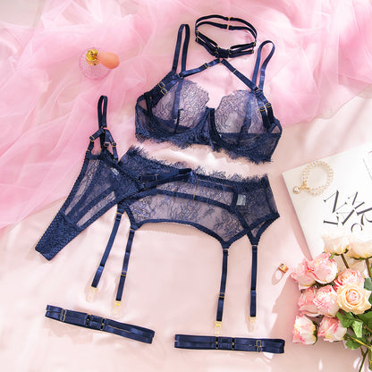 SoftRevel Lace Sheer Mesh 4-Piece Set Lingerie - view 8