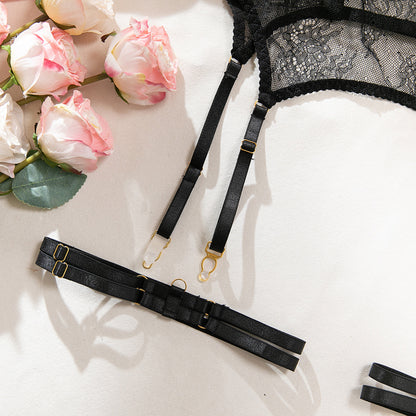 Lace Sheer Mesh 4-Piece Set Lingerie - detail view 39